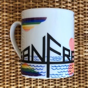 San Francisco Rainbow Hearts Golden Gate Mug